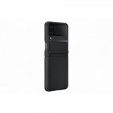 Samsung Original Galaxy Z Flip 4 Cover Flap Lædercover Sort