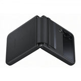 Samsung Original Galaxy Z Flip 4 Cover Flap Lædercover Sort