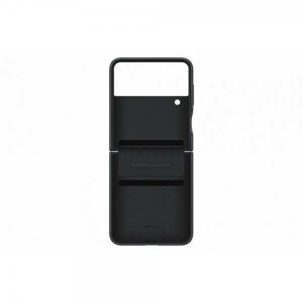 Samsung Original Galaxy Z Flip 4 Cover Flap Lædercover Sort