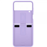 Samsung Original Galaxy Z Flip 4 Cover Silicone Cover with Ring Bora Purple