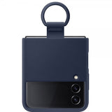 Samsung Original Galaxy Z Flip 4 Cover Silikone Cover med Ring Navy