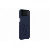Samsung Original Galaxy Z Flip 4 Cover Silikone Cover med Ring Navy