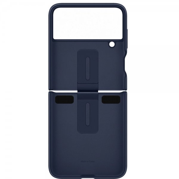 Samsung Original Galaxy Z Flip 4 Cover Silikone Cover med Ring Navy