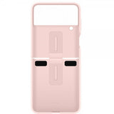 Samsung Original Galaxy Z Flip 4 Cover Silikone Cover med Ring Rosa