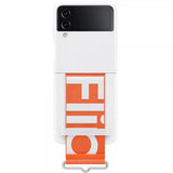 Samsung Original Galaxy Z Flip 4 Cover Silikone Cover med Rem Hvid
