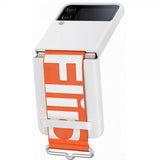Samsung Original Galaxy Z Flip 4 Cover Silikone Cover med Rem Hvid
