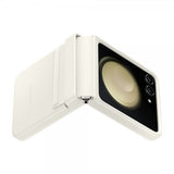 Samsung Original Galaxy Z Flip 5 Cover Flap Eco-Leather Case Cream