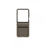 Samsung Original Galaxy Z Flip 5 Cover Flap Eco-Leather Case Etoupe