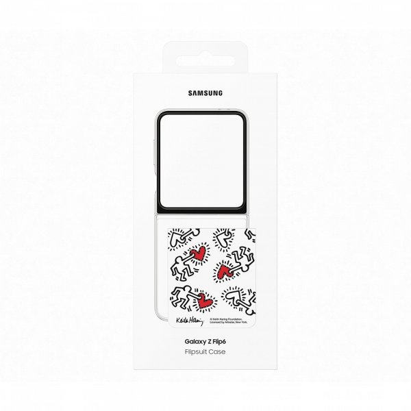 Samsung Original Galaxy Z Flip 6/Galaxy Z Flip 7 FE Cover Flipsuit Case Hvid