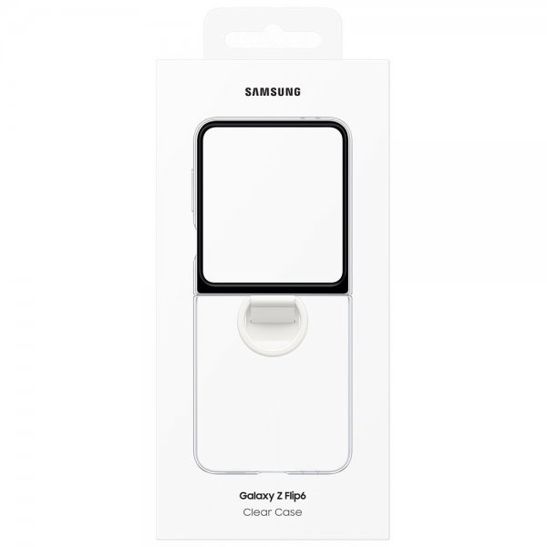 Samsung Original Galaxy Z Flip 6/Flip 7 FE Cover Clear Case Transparent