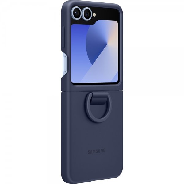 Samsung Original Galaxy Z Flip 6/Flip 7 FE Skal Silikonecover Navy