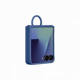 Samsung Original Galaxy Z Flip 7 Cover Ring Case Silikone Blå