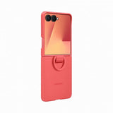 Samsung Original Galaxy Z Flip 7 Cover Ring Case Silikone Rød
