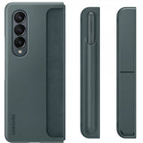 Samsung Original Galaxy Z Fold 4 Cover Standing Cover with Pen Graygreen