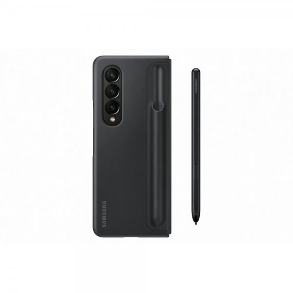 Samsung Original Galaxy Z Fold 4 Etui Standing Cover med Pen Sort