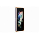 Samsung Original Galaxy Z Fold3 Cover Læder Cover Camel