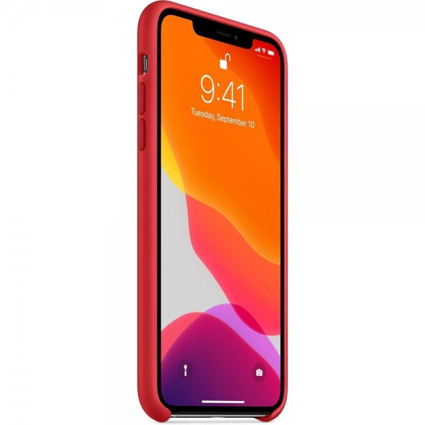 Apple Original iPhone 11 Pro Max Skal Silikonecover Rød