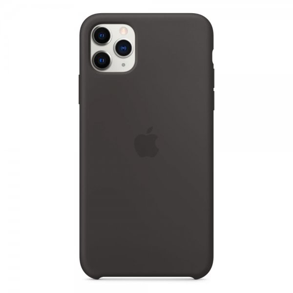 Apple Original iPhone 11 Pro Max Cover Silikone Case Sort