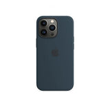Apple Original iPhone 13 Pro Skal Silicone Case MagSafe Blækblå