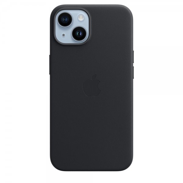 Apple Original iPhone 14 Plus Cover Læder MagSafe Midnat