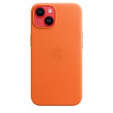Apple Original iPhone 14 Plus Cover Leather Case MagSafe Orange