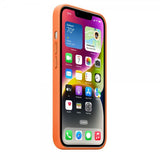 Apple Original iPhone 14 Plus Cover Leather Case MagSafe Orange