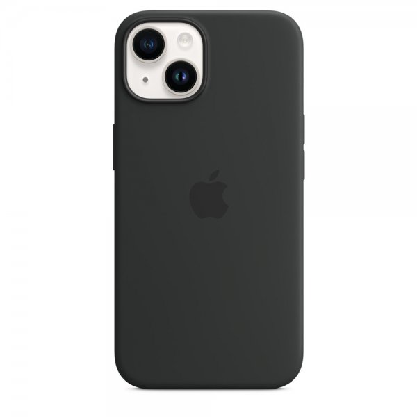 Apple Original iPhone 14 Plus Cover Silicone Case MagSafe Midnatt