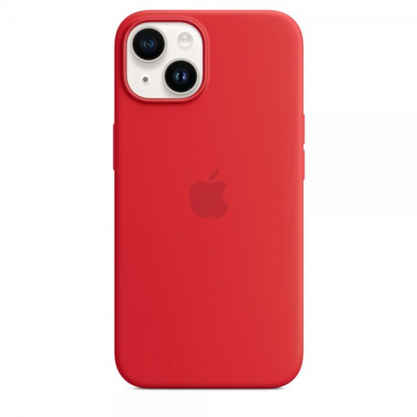Apple Original iPhone 14 Plus Cover Silikone MagSafe (PRODUCT)RED