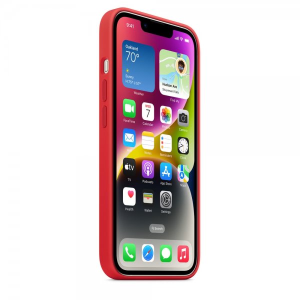 Apple Original iPhone 14 Plus Cover Silikone MagSafe (PRODUCT)RED