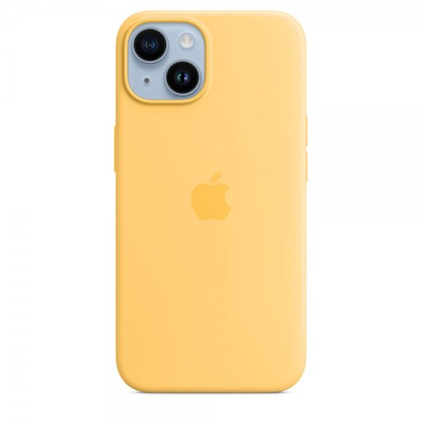 Apple Original iPhone 14 Plus Cover Silicone Case MagSafe Solskin