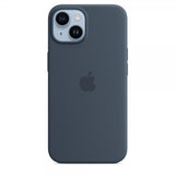 Apple Original iPhone 14 Plus Cover Silikone Etui MagSafe Stormblå