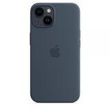 Apple Original iPhone 14 Plus Cover Silikone Etui MagSafe Stormblå