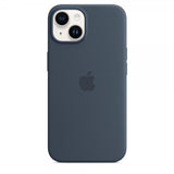 Apple Original iPhone 14 Plus Cover Silikone Etui MagSafe Stormblå