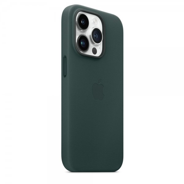 Apple Original iPhone 14 Pro Max Cover Lædercover MagSafe Skovgrøn