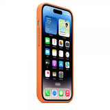 Apple Original iPhone 14 Pro Cover Læderetuier MagSafe Orange