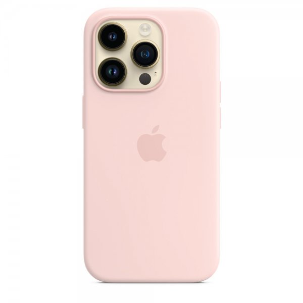 Apple Original iPhone 14 Pro Cover Silikoneetui MagSafe Kridtrose