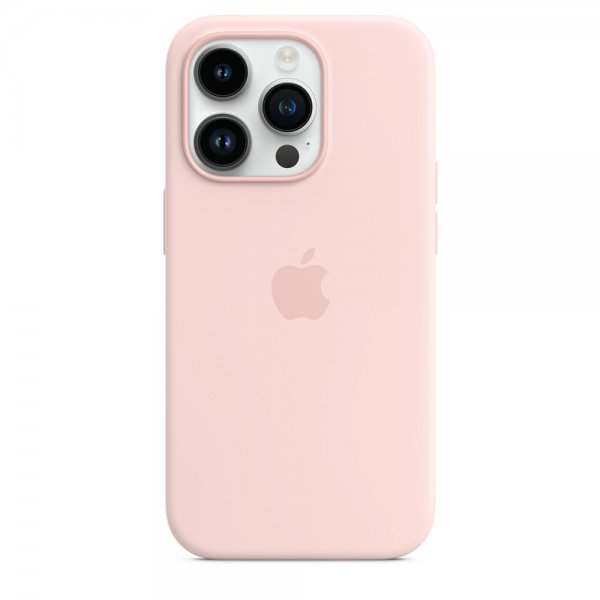 Apple Original iPhone 14 Pro Cover Silikoneetui MagSafe Kridtrose