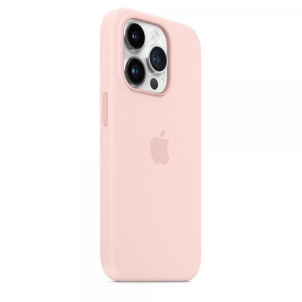 Apple Original iPhone 14 Pro Cover Silikoneetui MagSafe Kridtrose