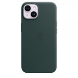 Apple Original iPhone 14 Cover Læder MagSafe Skovgrøn
