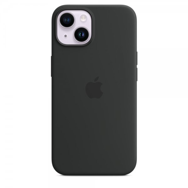 Apple Original iPhone 14 Cover Silikoneetui MagSafe Midnat