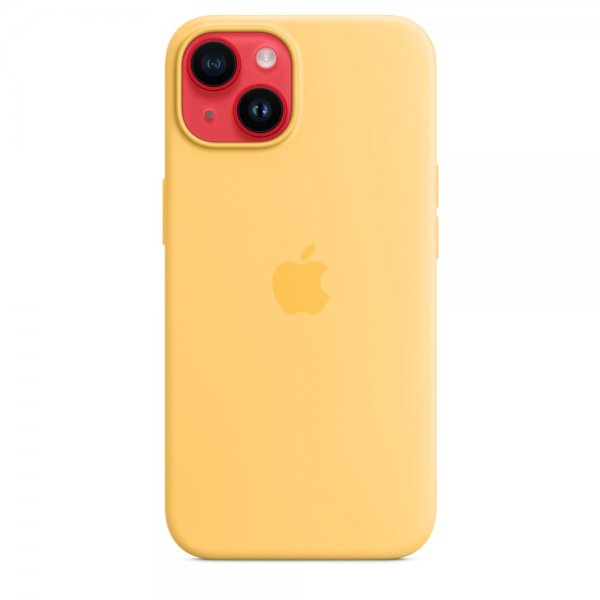 Apple Original iPhone 14 Cover Silikoneetui MagSafe Solskin