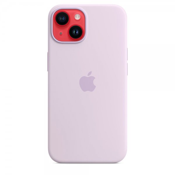 Apple Original iPhone 14 Skal Silicone Case MagSafe Lilac