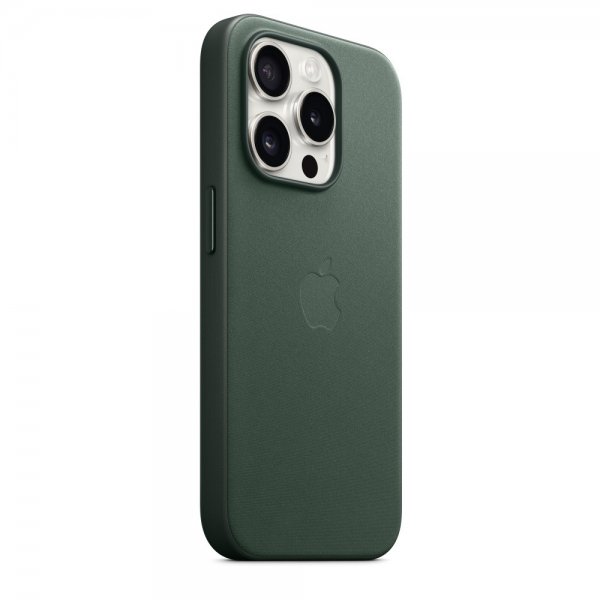 Apple Original iPhone 15 Pro Max Cover FineWoven MagSafe Vintergrøn