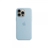 Apple Original iPhone 15 Pro Max Cover Silicone Case MagSafe Light Blue