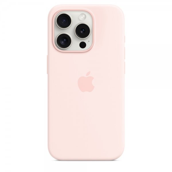 Apple Original iPhone 15 Pro Max Silikone Cover MagSafe Lyslilla