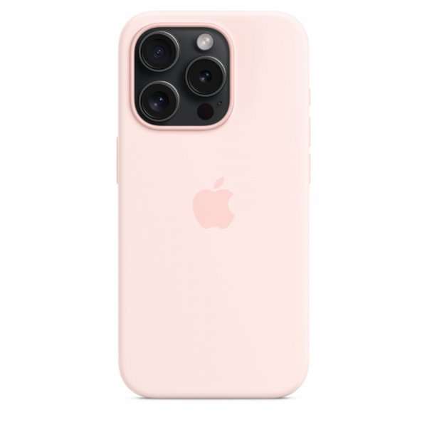 Apple Original iPhone 15 Pro Max Silikone Cover MagSafe Lyslilla