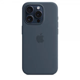 Apple Original iPhone 15 Pro Max Cover Silikone MagSafe Stormblå