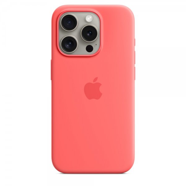 Apple Original iPhone 15 Pro Cover Silikone MagSafe Guava
