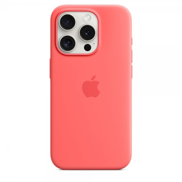 Apple Original iPhone 15 Pro Cover Silikone MagSafe Guava
