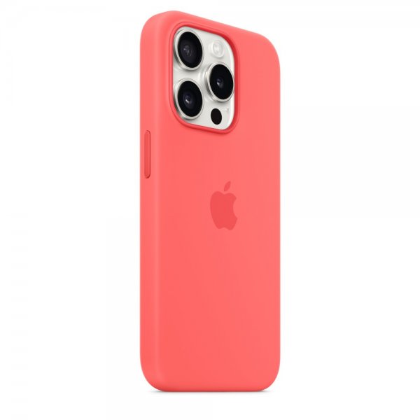 Apple Original iPhone 15 Pro Cover Silikone MagSafe Guava